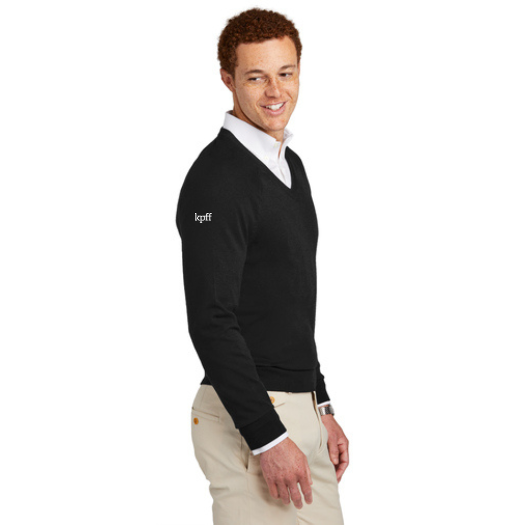 Brooks Brothers® Cotton Stretch V-Neck Sweater