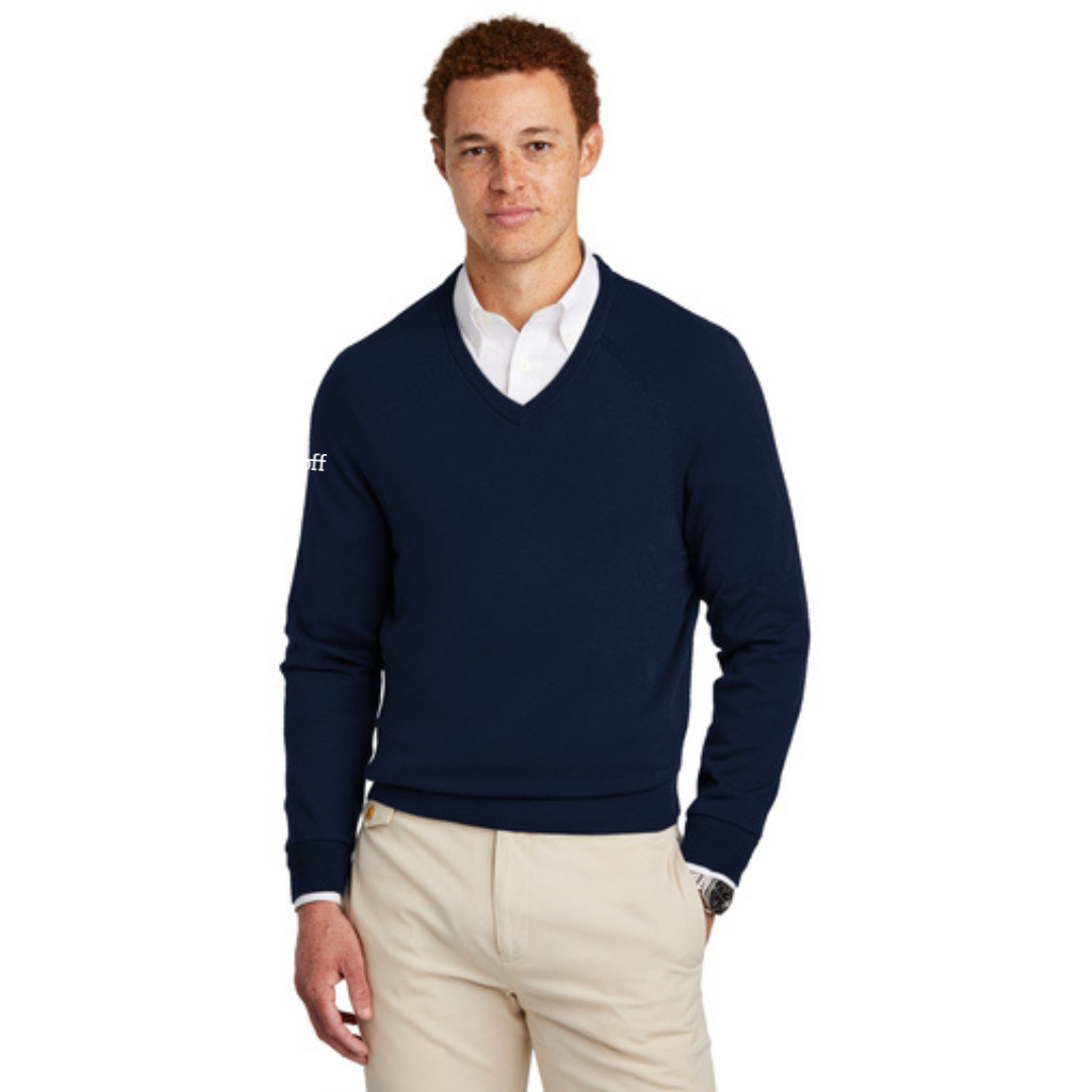 Brooks Brothers® Cotton Stretch V-Neck Sweater