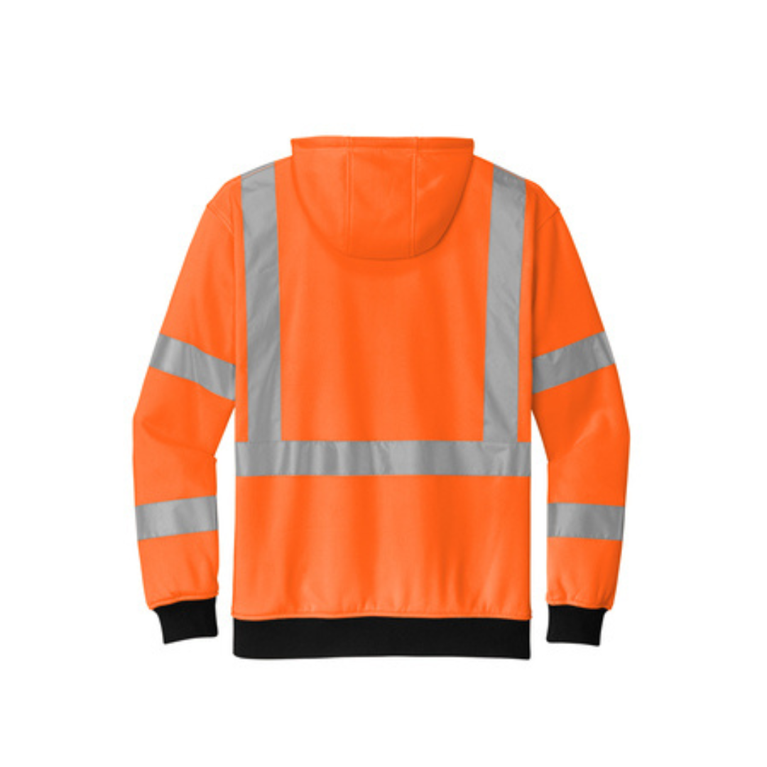 CornerStone® ANSI 107 Class 3 Heavy-Duty Fleece Full-Zip Hoodie