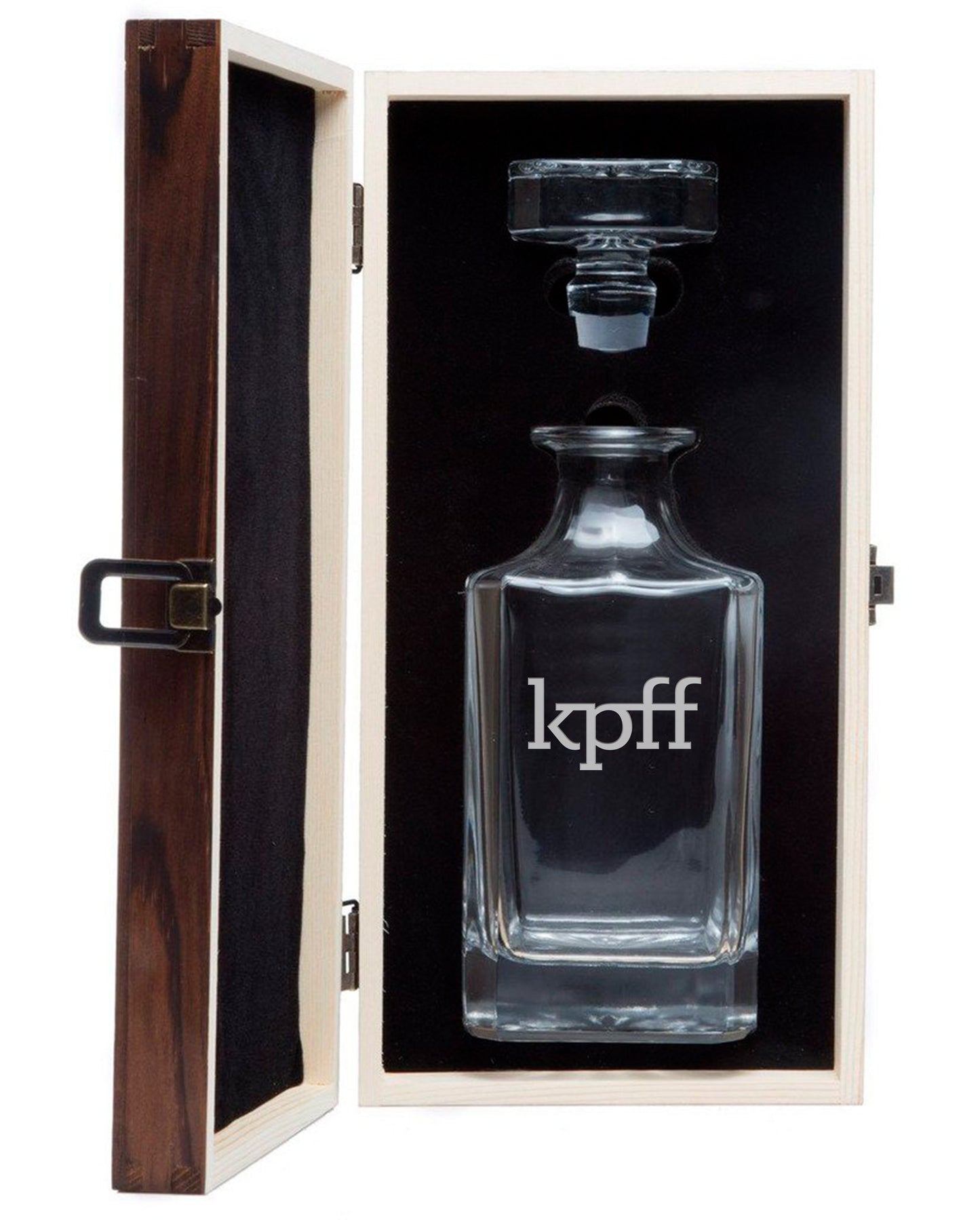 Whiskey Decanter in Wood Box