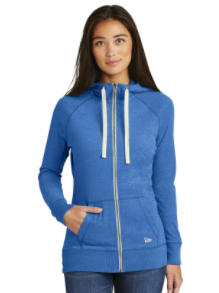 New Era Ladies Sueded Cotton Blend Full-Zip Hoodie