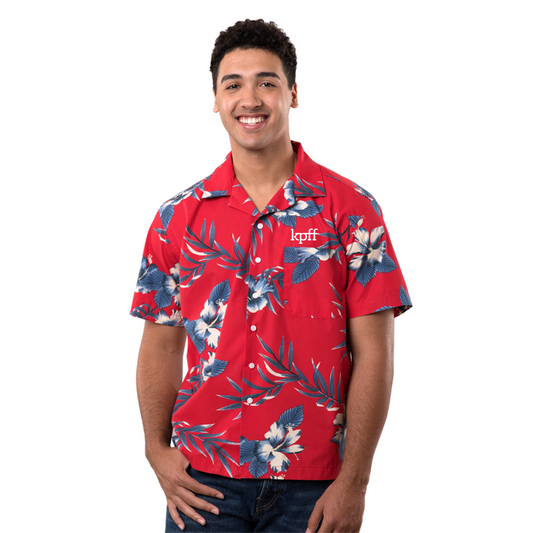 Hibiscus Print Hawaiian Shirt